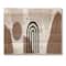 Designart - Abstract Shapes in Terracotta and Ivory Shapes II - Modern Print on Natural Pine Wood